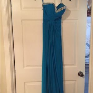 Strapless prom dress